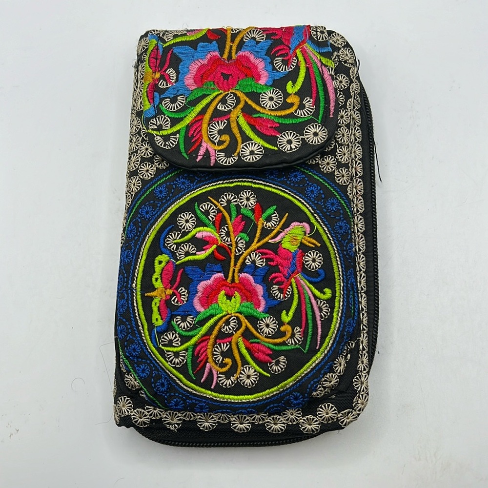 Phone case with wallet attached.